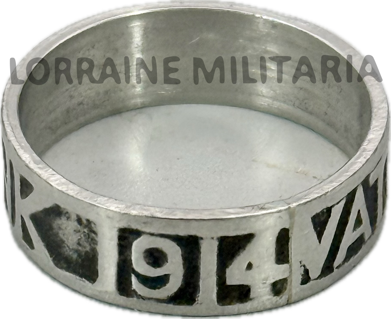 militaria : BAGUE ALLEMANDE VATERLANDS DANK 1914