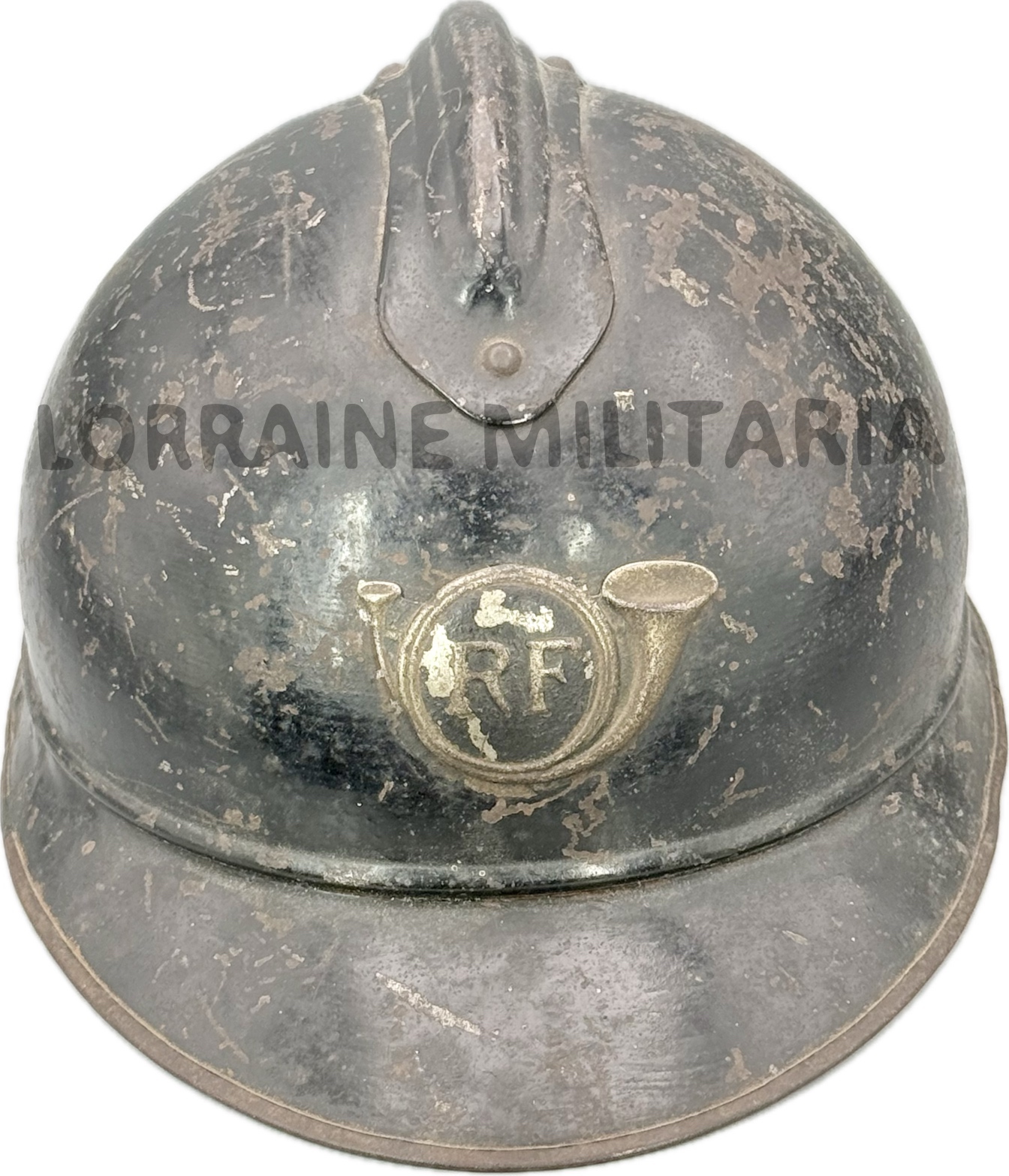 militaria : CASQUE ADRIAN MLE 1915 OFFICIER CHASSEUR NOMINATIF