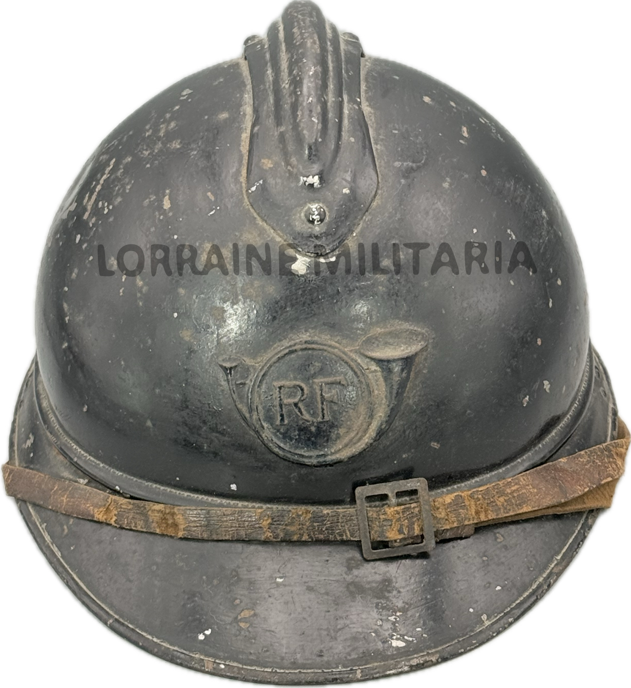 militaria : CASQUE ADRIAN MLE 1915 OFFICIER CHASSEUR NOMINATIF