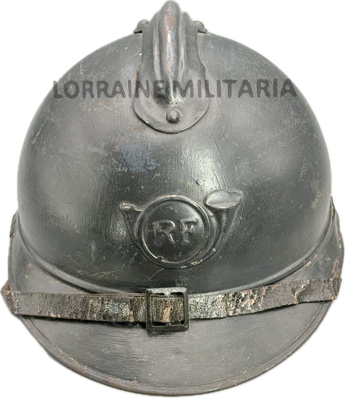 militaria : CASQUE ADRIAN MLE 1915 TROUPE DE CHASSEUR