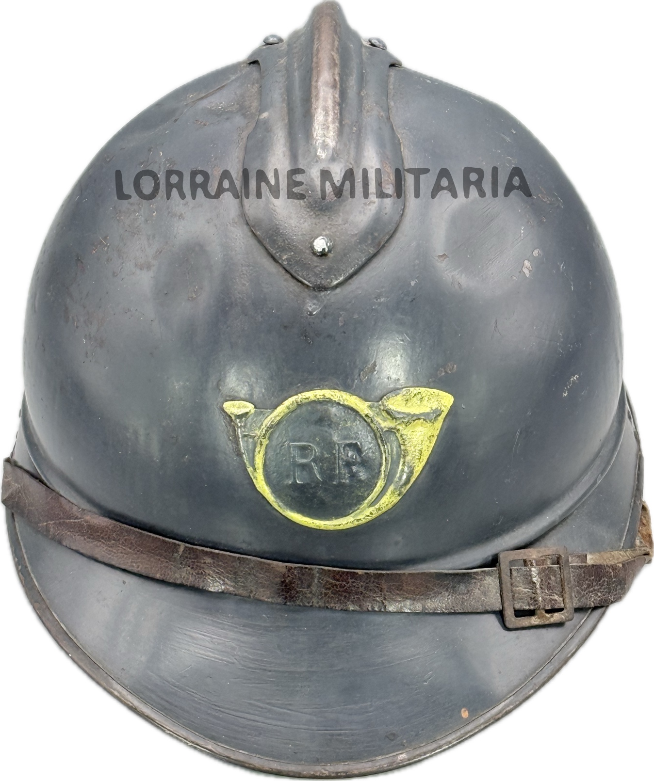militaria : CASQUE ADRIAN MLE 1915 TROUPE DE CHASSEUR