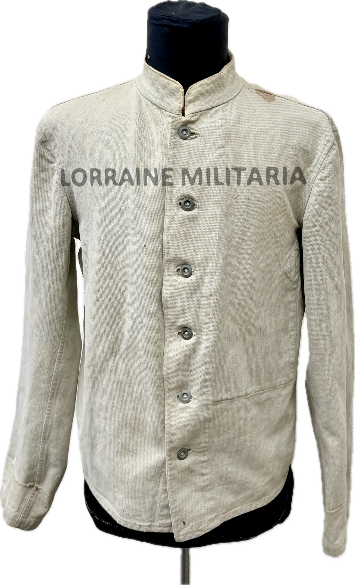 militaria : VESTE DE TRAVAIL ALLEMANDE BOURGERON SAXE DU 100 IR DATÉE 1916