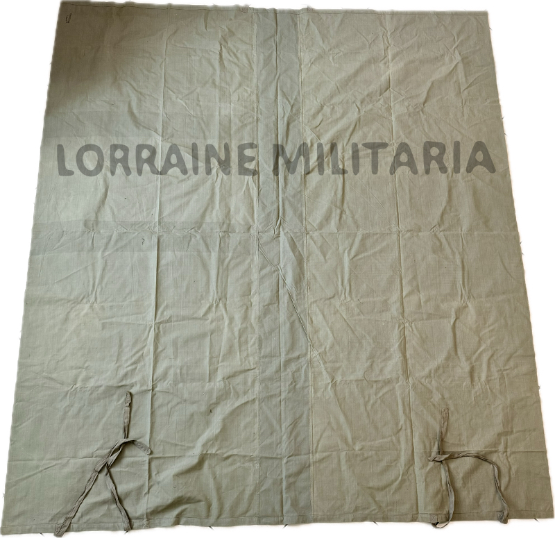 militaria : GRANDE BACHE EN TOILE ALLEMANDE FELDGRAU DATÉE 1915 INDETERMINÉE