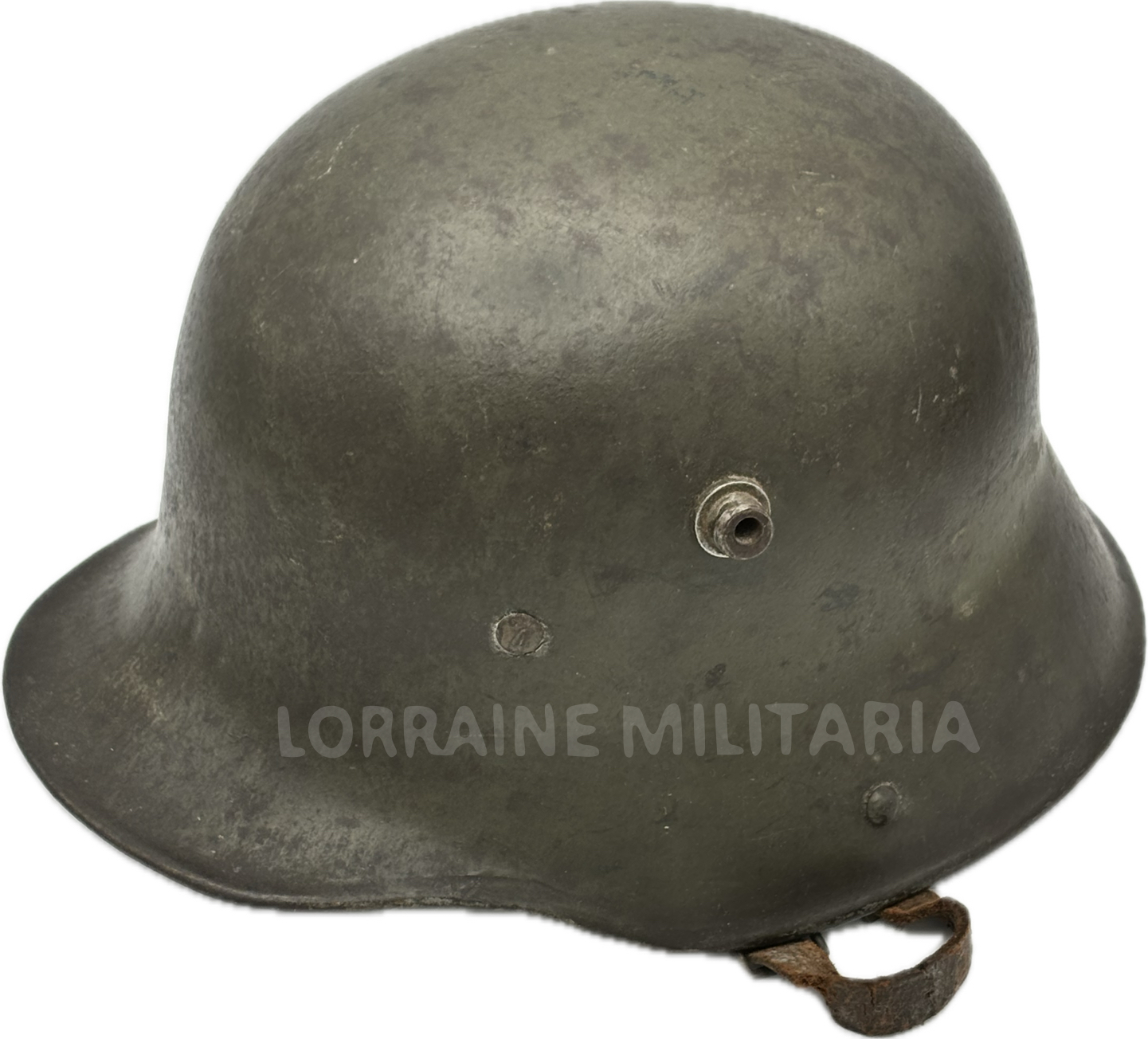 militaria : CASQUE D'ACIER MODELE 1916 STAHLHELM FELDGRAU COMPLET AVEC JUGULAIRE