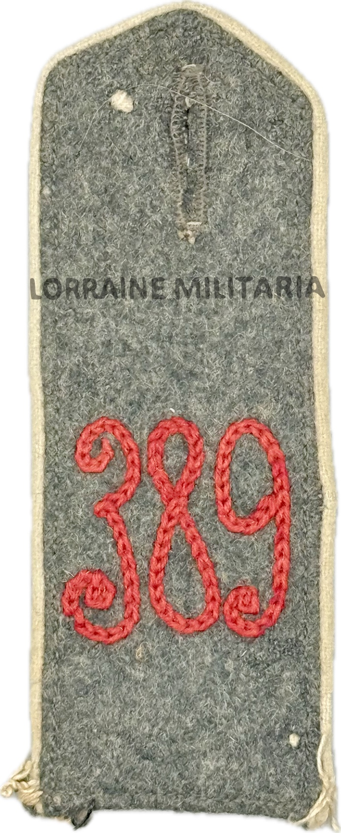 militaria : PATTE D'EPAULE MLE 1915 DE BLUSE DU 389 IÈME REGIMENT D'INFANTERIE