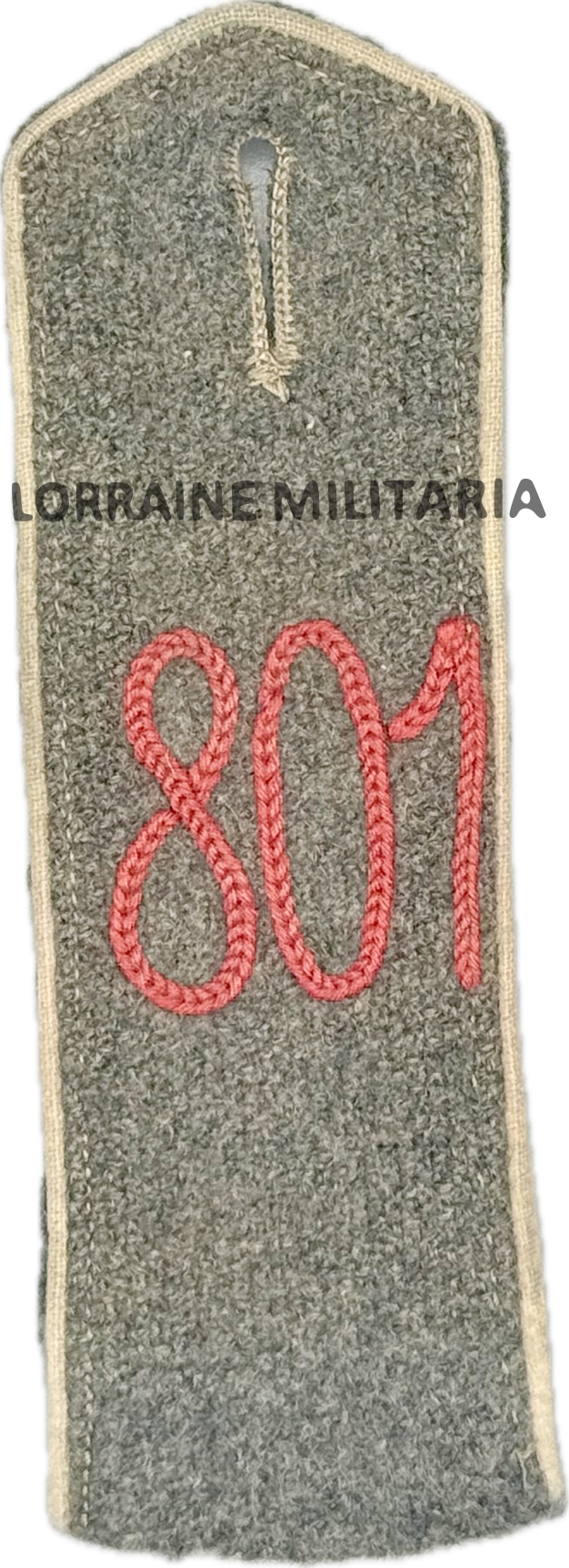 militaria : PATTE D'EPAULE MLE 1915 DE BLUSE DE LA 801 IÈME SECTION DE MITRAILLEURS