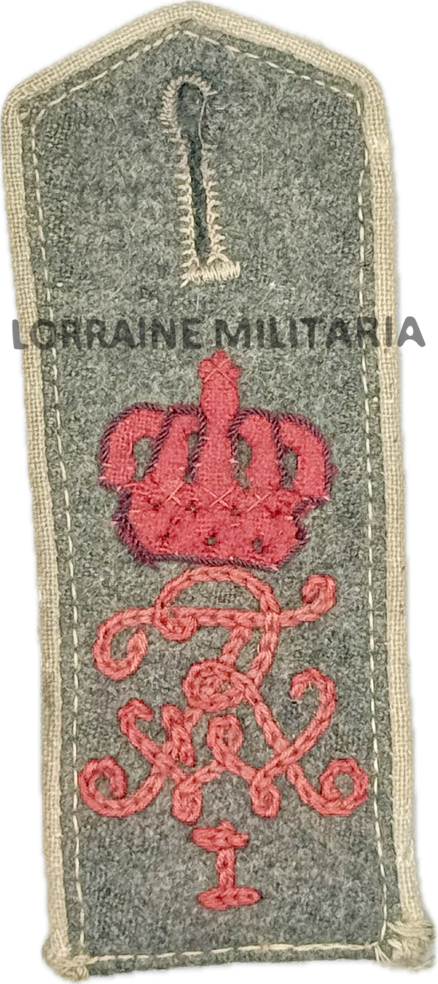 militaria : PATTE D'EPAULE MLE 1915 DE BLUSE MONOGRAMME DU 3 IEME REGIMENT DE GRENADIER