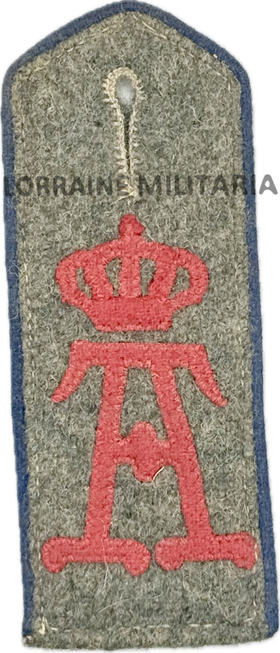 militaria : PATTE D'EPAULE MLE 1915 DE BLUSE MONOGRAMME DU 117 IEME REGIMENT D'INFANTERIE HE