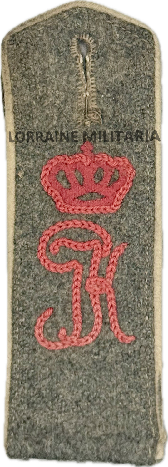 militaria : PATTE D'EPAULE MLE 1915 DE BLUSE MONOGRAMME DU 3 IEME REGIMENT D'INFANTERIE BAVA