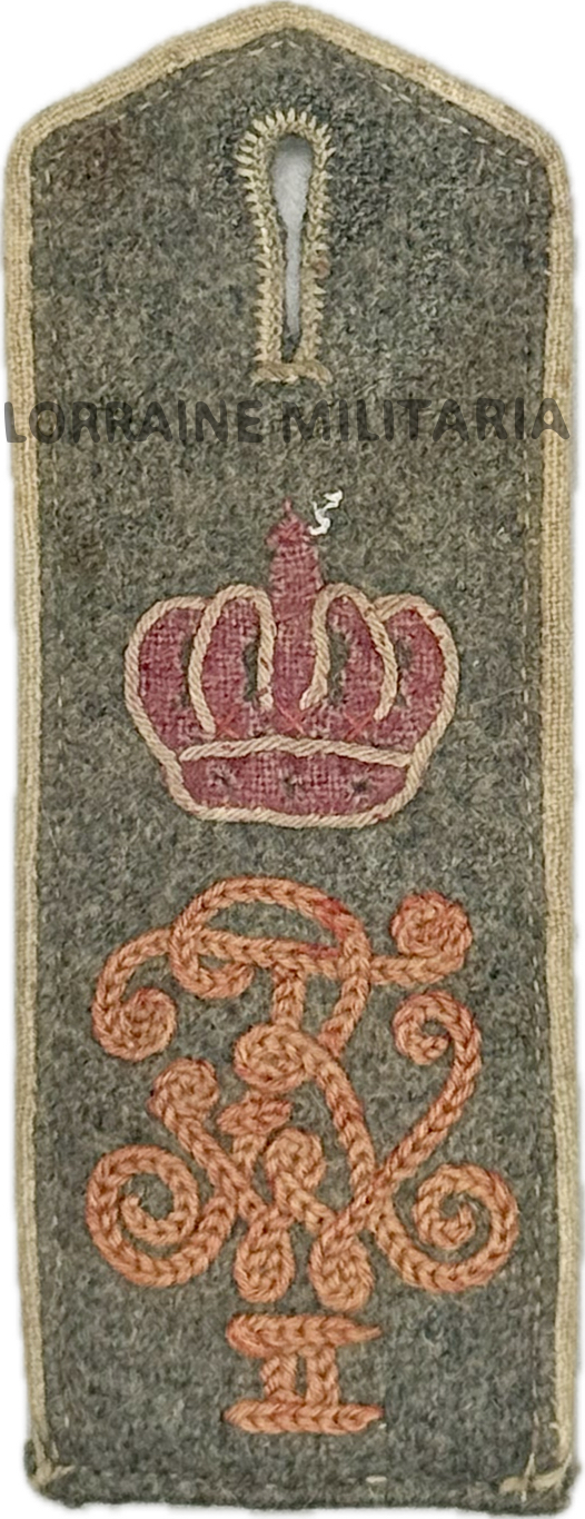 militaria : PATTE D'EPAULE MLE 1915 DE BLUSE MONOGRAMME DU 10 IEME REGIMENT DE GRENADIER