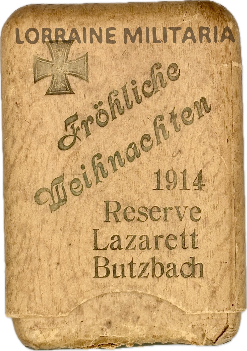 militaria : BOITE DE CIGARES ALLEMANDE HOPITAL NOEL 1914