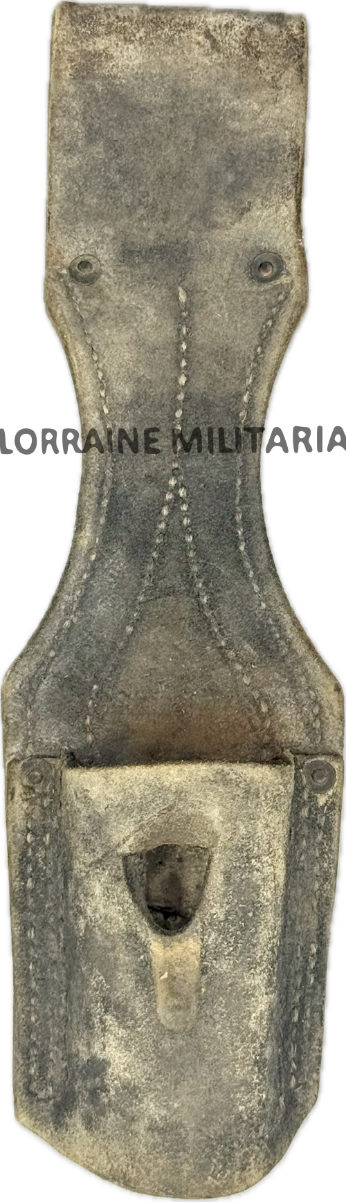 militaria : PORTE BAIONNETTE ALLEMAND 1898 EN BUFFLE BLANC DE LA GARDE