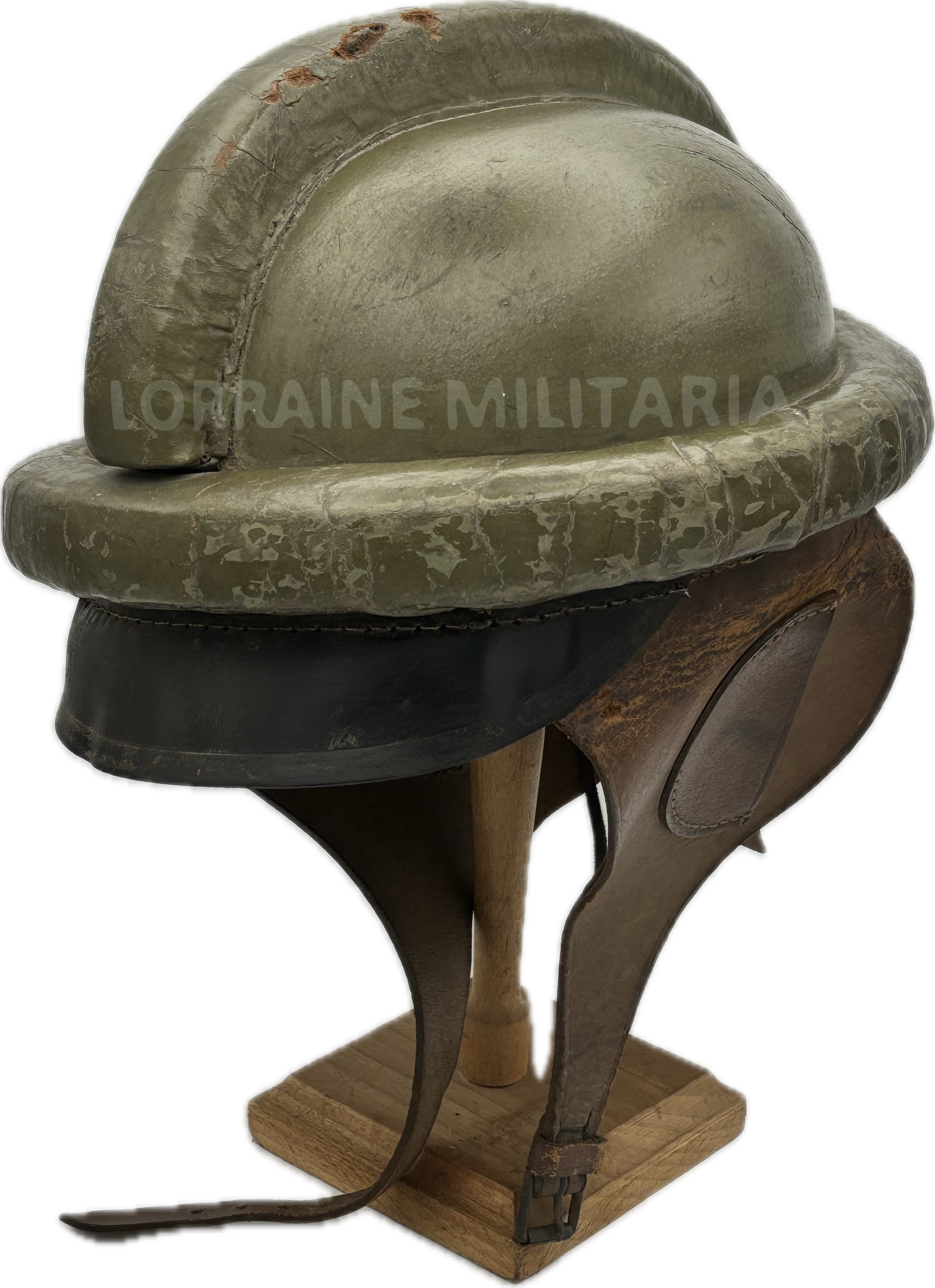 militaria : RARE CASQUE PILOTE AVIATION MODELE 1913 STURZHELM FELDGRAU