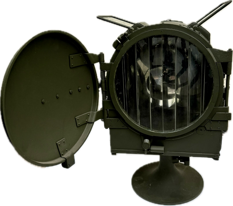 militaria : RARE PROJECTEUR DE SIGNALISATION ALLEMAND 25 CM A ARC ELECTRIQUE DE 1915