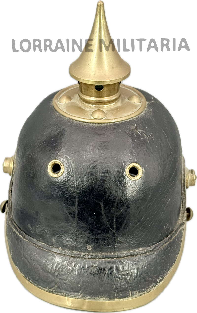 militaria : CASQUE A POINTE ALLEMAND TROUPE WURTEMBERG MODELE 1895 DU 121 IR