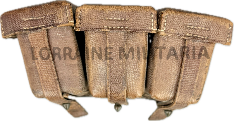 militaria : CARTOUCHIERE ALLEMANDE TROUPE  INFANTERIE MLE 1909  DATÉE 1916 DU BA II