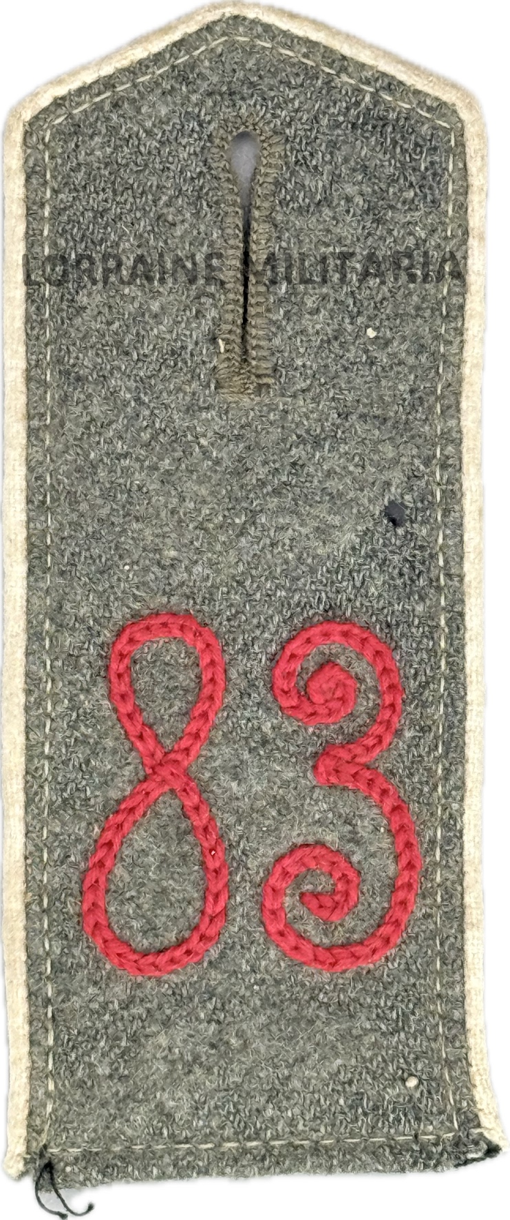 militaria : PATTE D'EPAULE MLE 1915 DE BLUSE DU 83 ÈME REGIMENT D'INFANTERIE