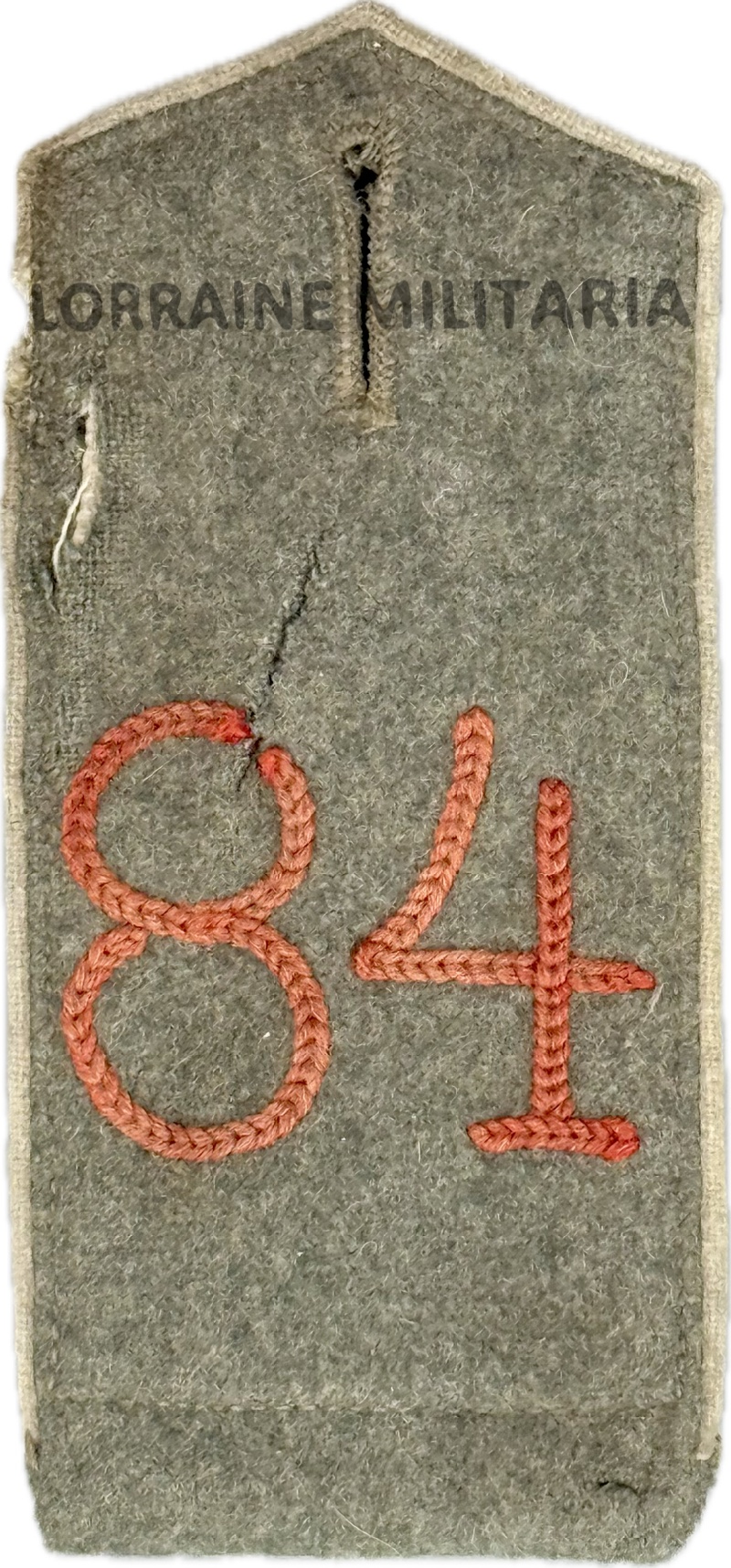 militaria : PATTE D'EPAULE MLE 1907 DU 84 ÈME REGIMENT D'INFANTERIE