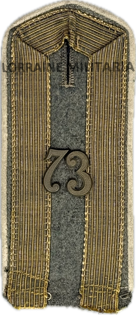 militaria : PATTE D'EPAULE MLE 1907 DU 73 ÈME REGIMENT DE FUSILIERS