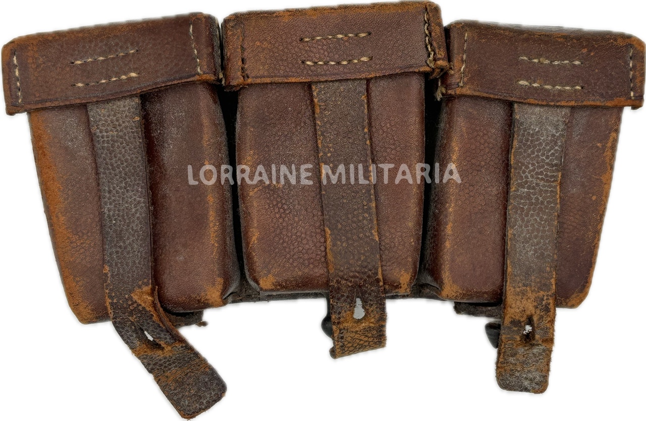 militaria : CARTOUCHIERE TROUPE CAVALERIE Mle 1911 DATEE 1915  8ème CUIRASSIER