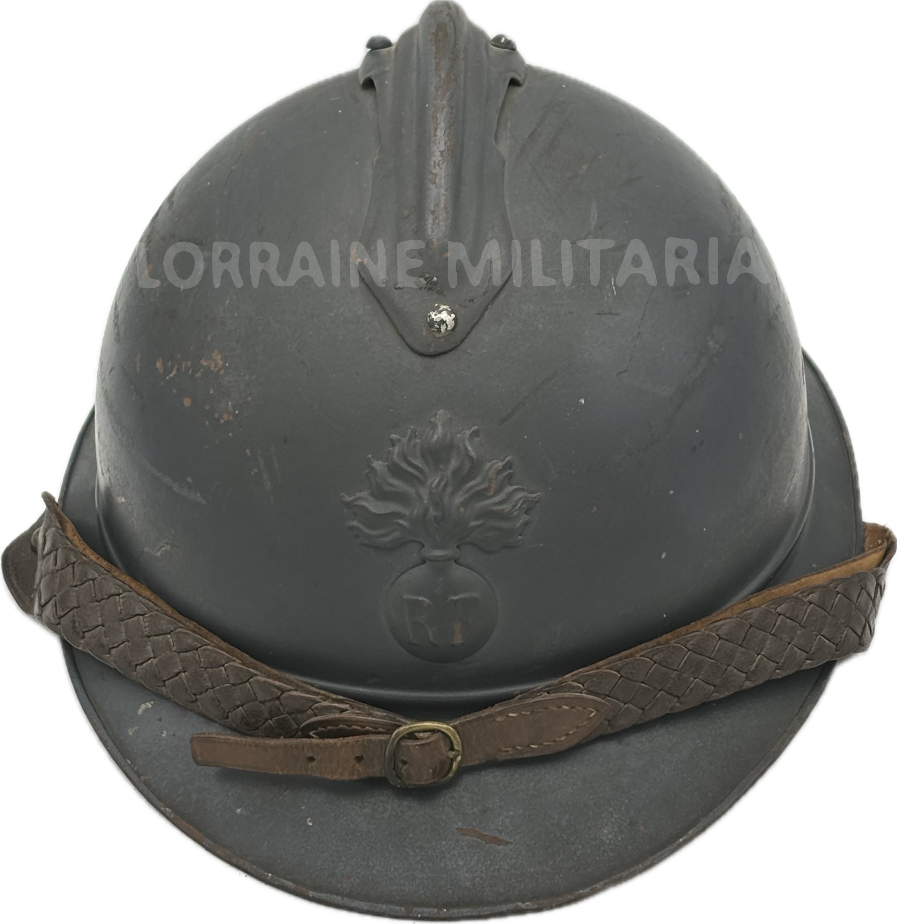 militaria : RARISSIME CASQUE ADRIAN DU COMMERCE POUR OFFICIER MONOPIECE