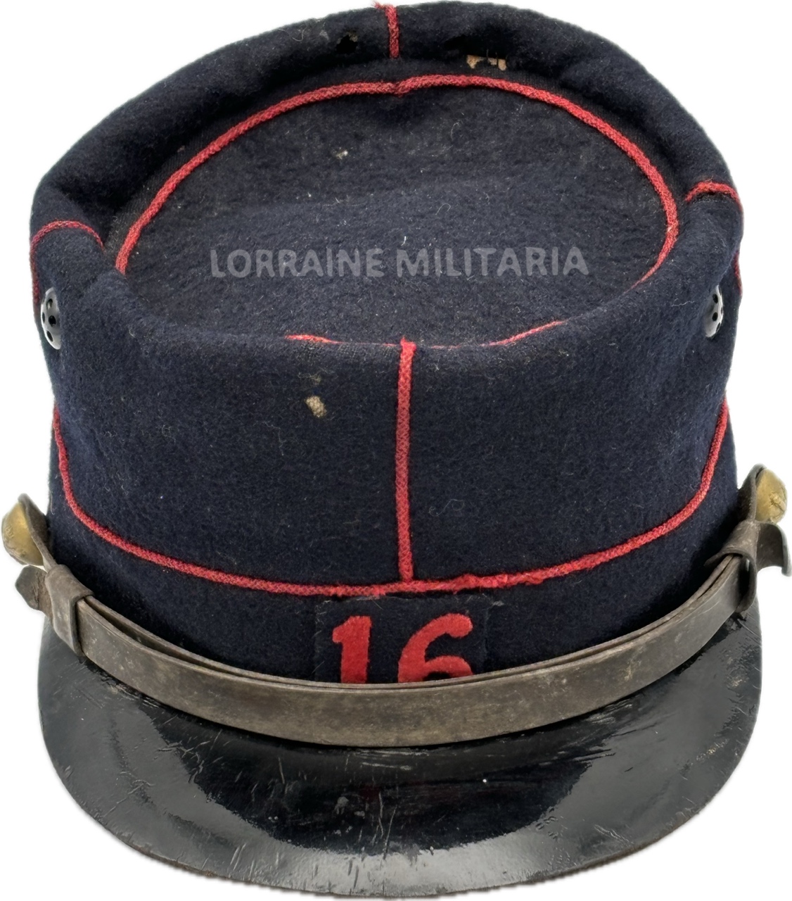 militaria : KEPI TROUPE ARTILLERIE Mle 1884 DU 16 ÈME REGIMENT D'ARTILLERIE