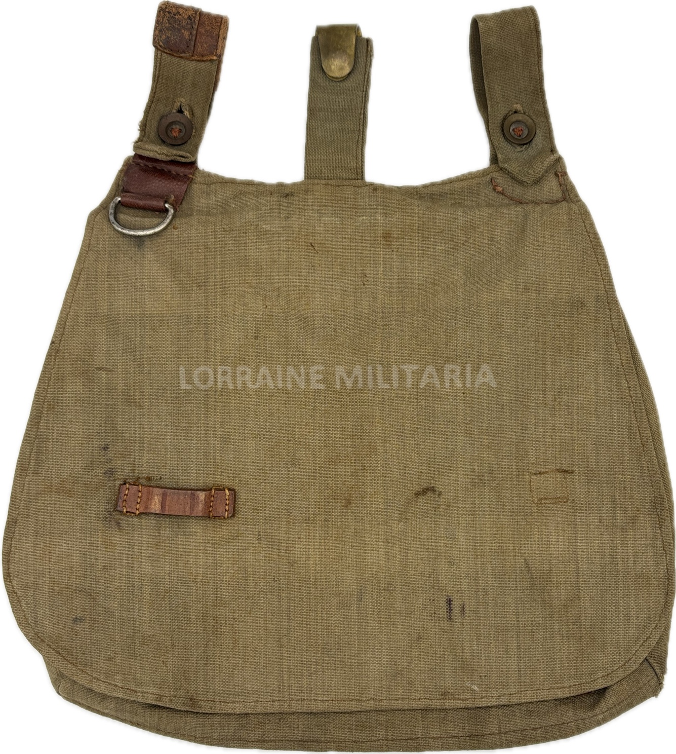 militaria : MUSETTE TROUPE BROTBEUTEL TAPE-CUL TOILE VERTE DU 14 IR BAVAROIS