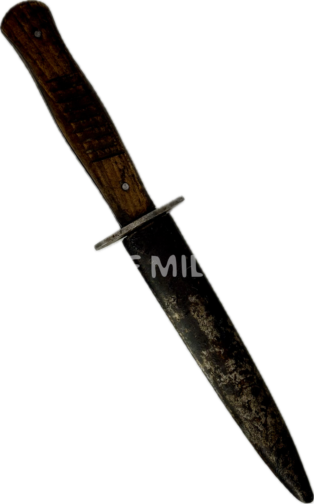 militaria : COUTEAU DE COMBAT ALLEMAND HUGO KOLLER MANCHE BOIS