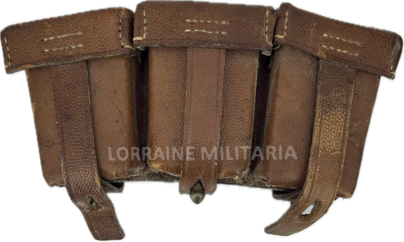 militaria : CARTOUCHIERE ALLEMANDE TROUPE CAVALERIE Mle 1911 DATEE 1917 BA X