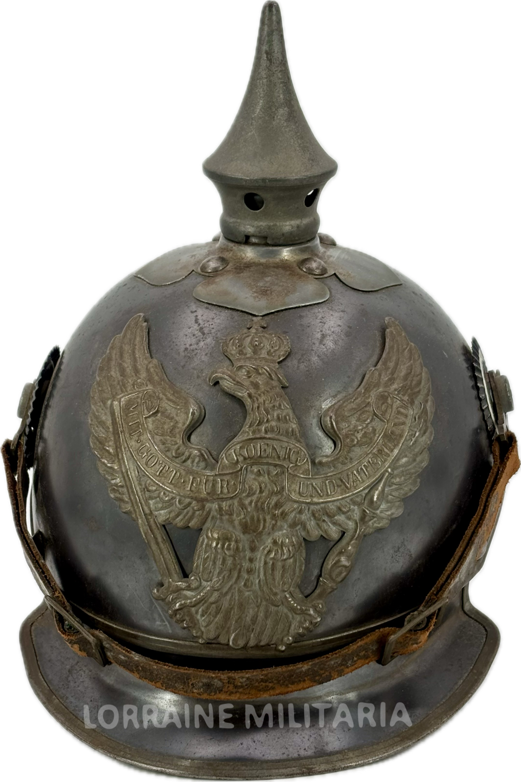 militaria : CASQUE CAVALERIE ALLEMANDE CHASSEUR A CHEVAL MODELE 1915