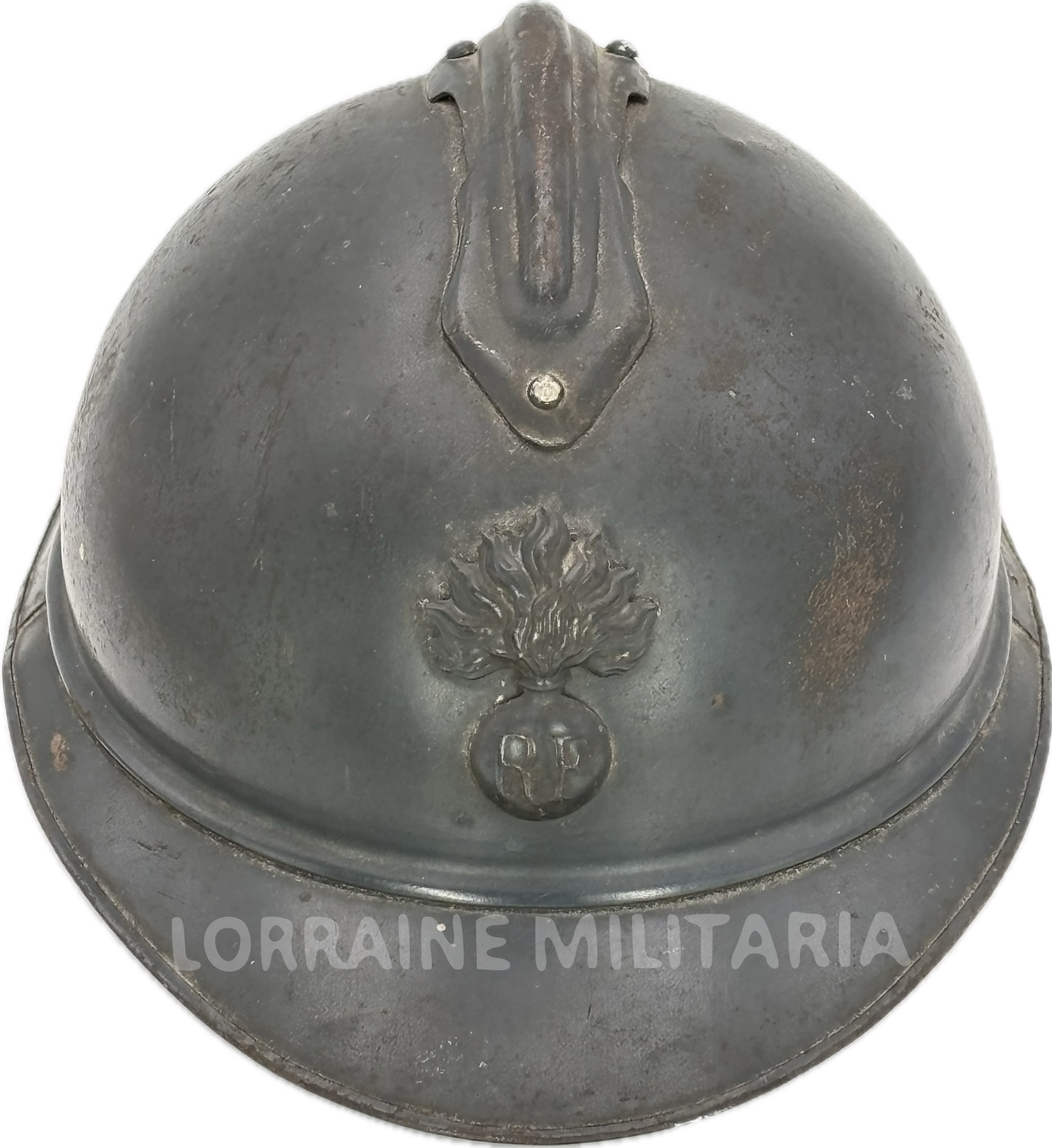 militaria : CASQUE ADRIAN INFANTERIE BLEU HORIZON DEBUT 1915