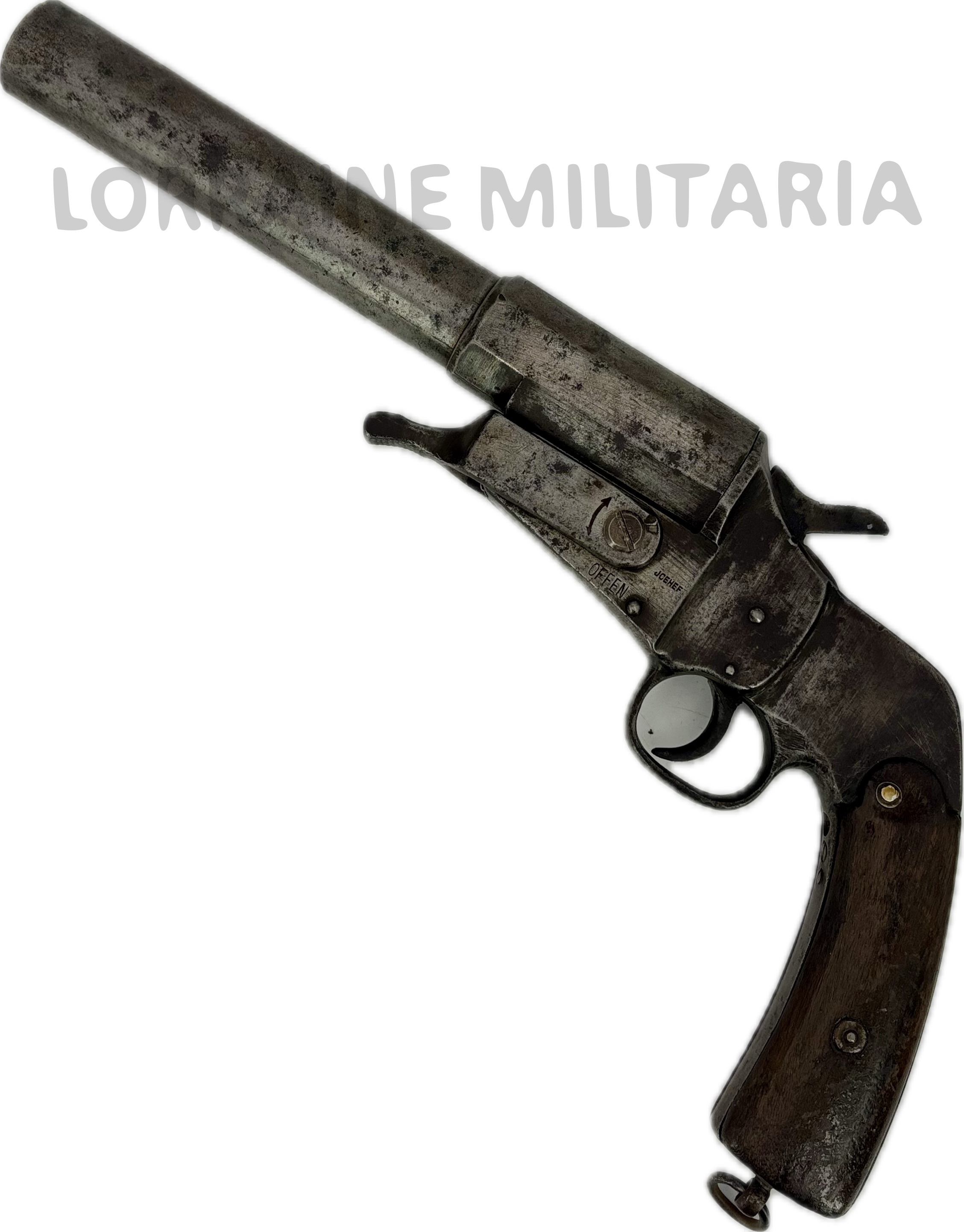 militaria : TRES RARE PISTOLET LANCE FUSEE ALLEMAND PROTO PRE-SERIE HEBEL 1892/1893