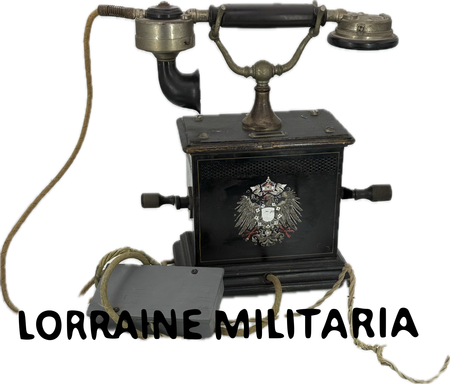 militaria : TELEPHONE ETAT MAJOR MODELE OB 1905 AIGLE IMPERIAL
