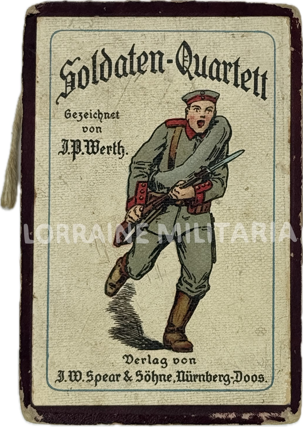 militaria : BOITE ALLEMANDE JEUX DE CARTES POUR SOLDATS TRANCHEE NOEL 1915
