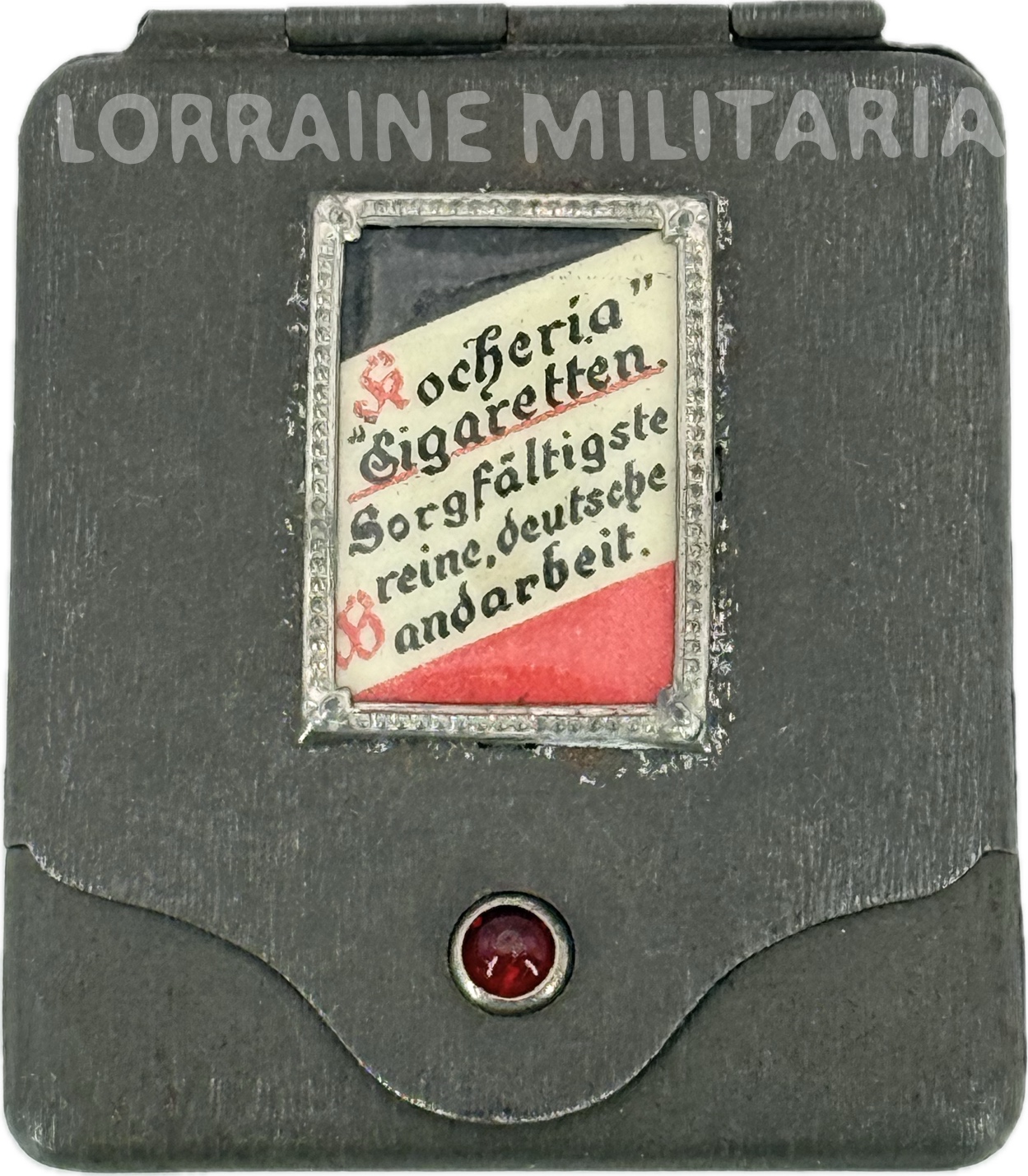 militaria : PETITE BOITE METAL ALLEMANDE PUBLICITAIRE POUR CIGARETTES KOCHERIA