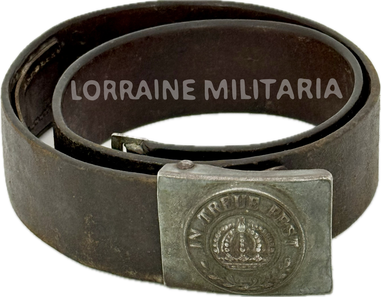 militaria : CEINTURON TROUPE BAVAROIS MLE 1915 EN FER
