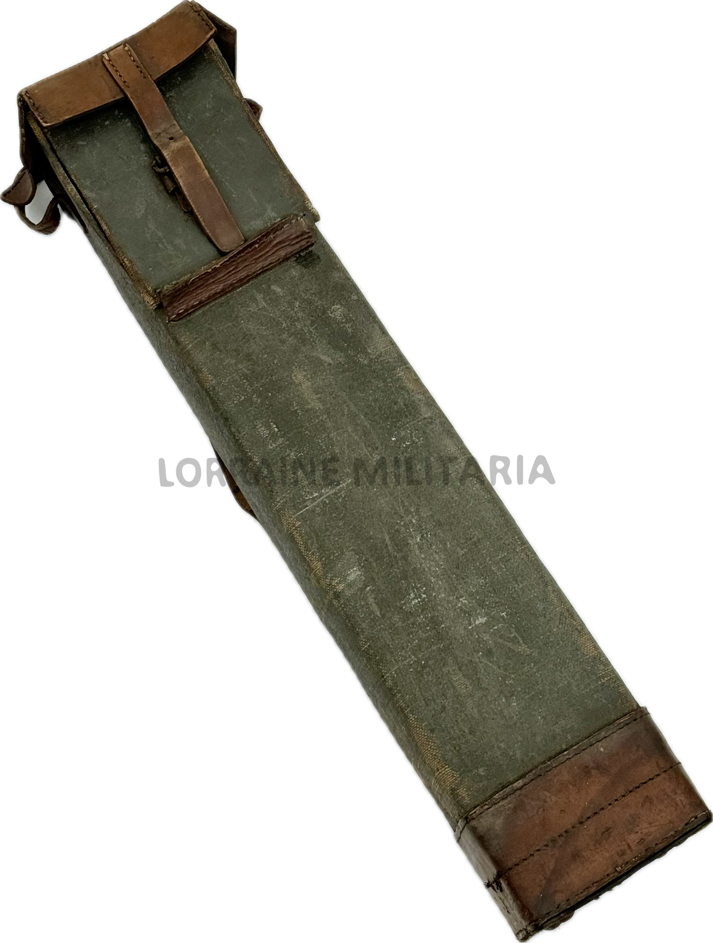 militaria : ETUI TRANSPORT FRANÇAIS LONGUE VUE MONOCULAIRE