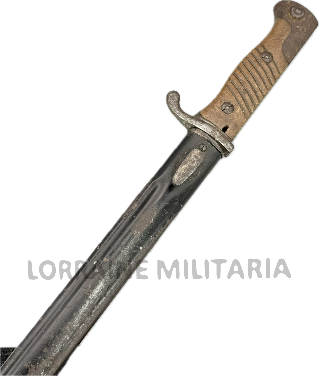 militaria : BAIONNETTE MLE 1898 2ème TYPE DU 1er REGIMENT DE CHASSEUR BAVAROIS FOURREAU FER
