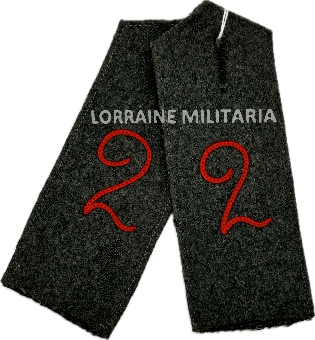 militaria : PAIRE PATTES D'EPAULE MLE 1914 DU 2ème REGIMENT D'INFANTERIE DE RESERVE BAVAROIS