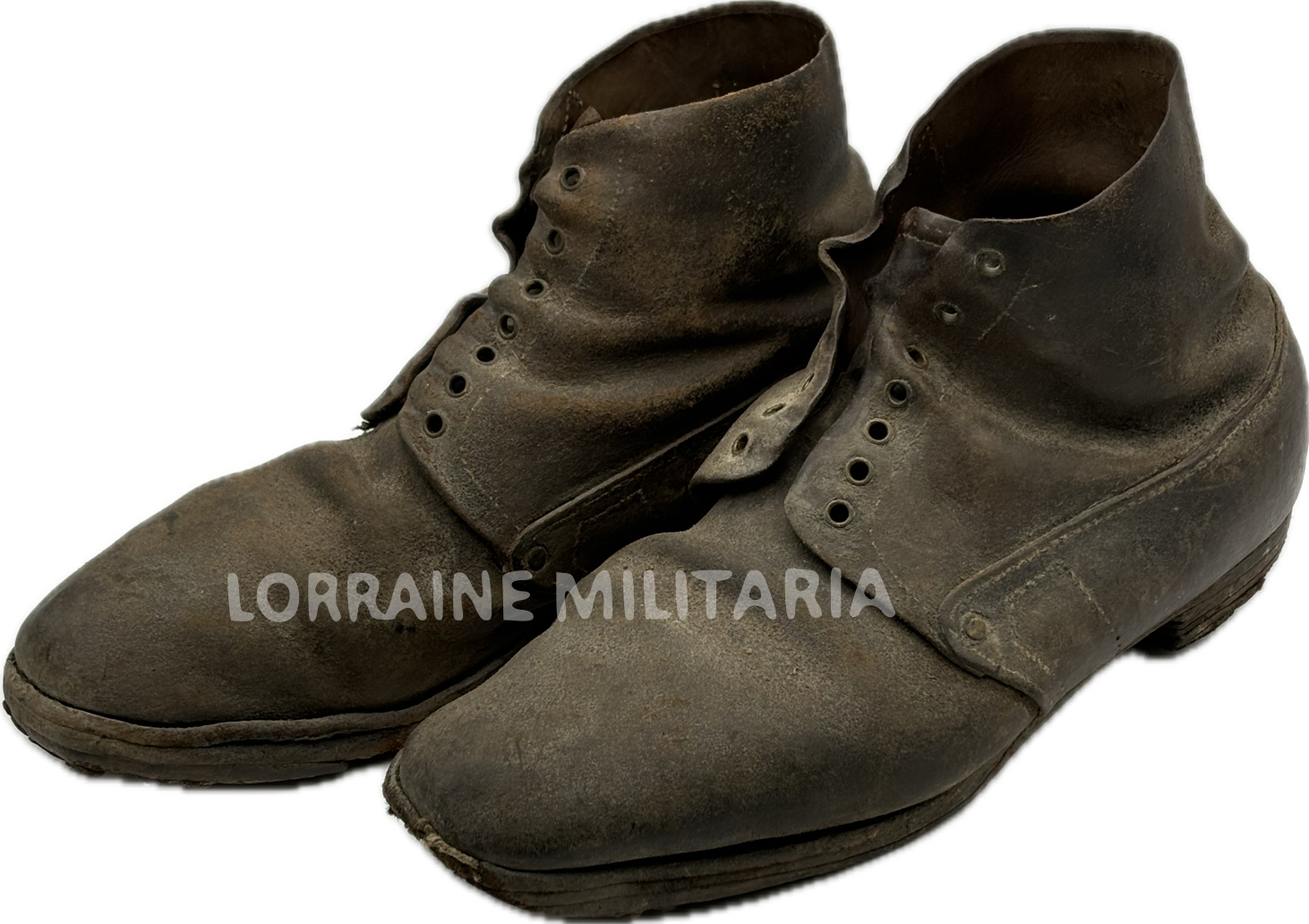 militaria : PAIRE DE BRODEQUINS MODELE 1917 GRANDE TAILLE