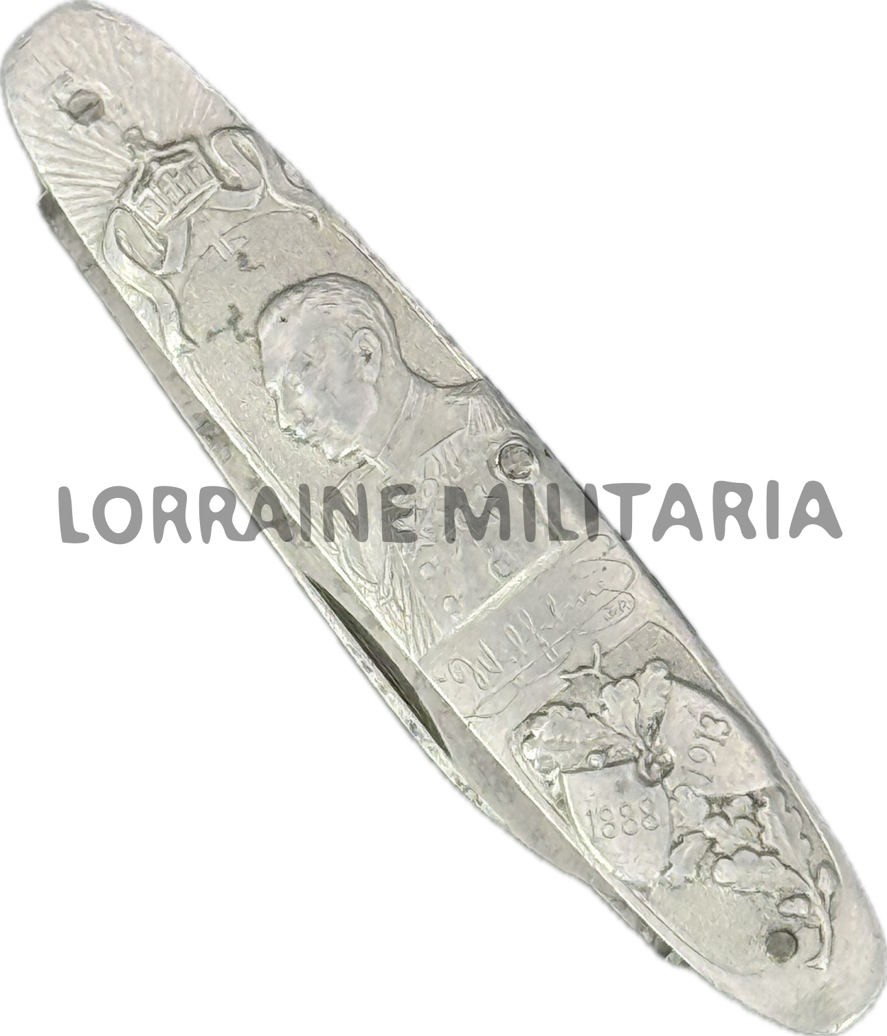 militaria : COUTEAU DE POCHE ALLEMAND 25 ANS DE POUVOIR KAISER WILHELM II