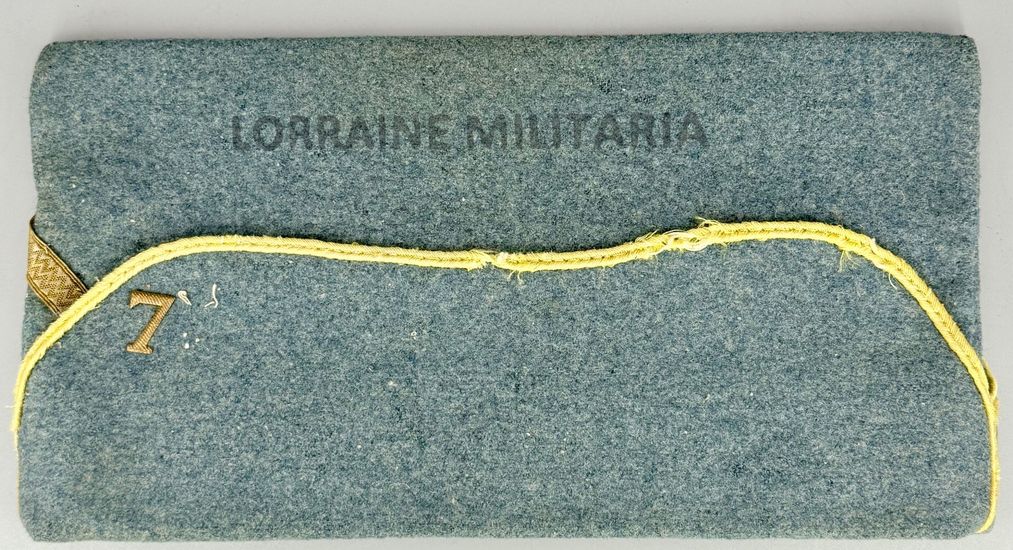 militaria : CALOT FRANÇAIS D'INFANTERIE PASSEPOIL JONQUILLE EN DRAP BLEU HORIZON
