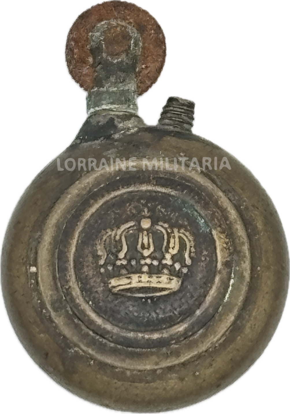 militaria : PETIT BRIQUET LAITON BOUTONS COURONNE FELDROCK