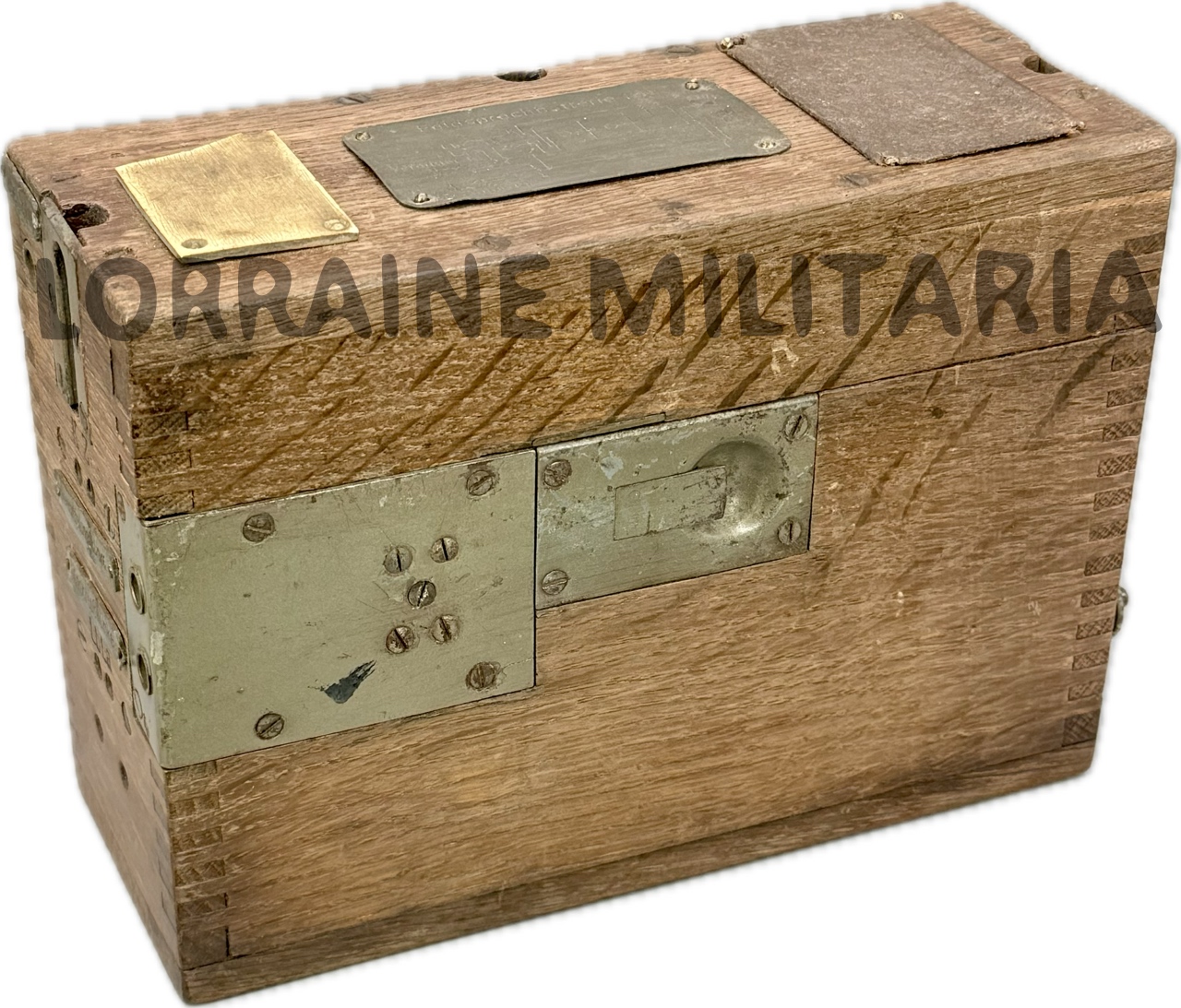 militaria : BOITE A BATTERIE ALLEMANDE MODELE 1916 TELEPHONIE