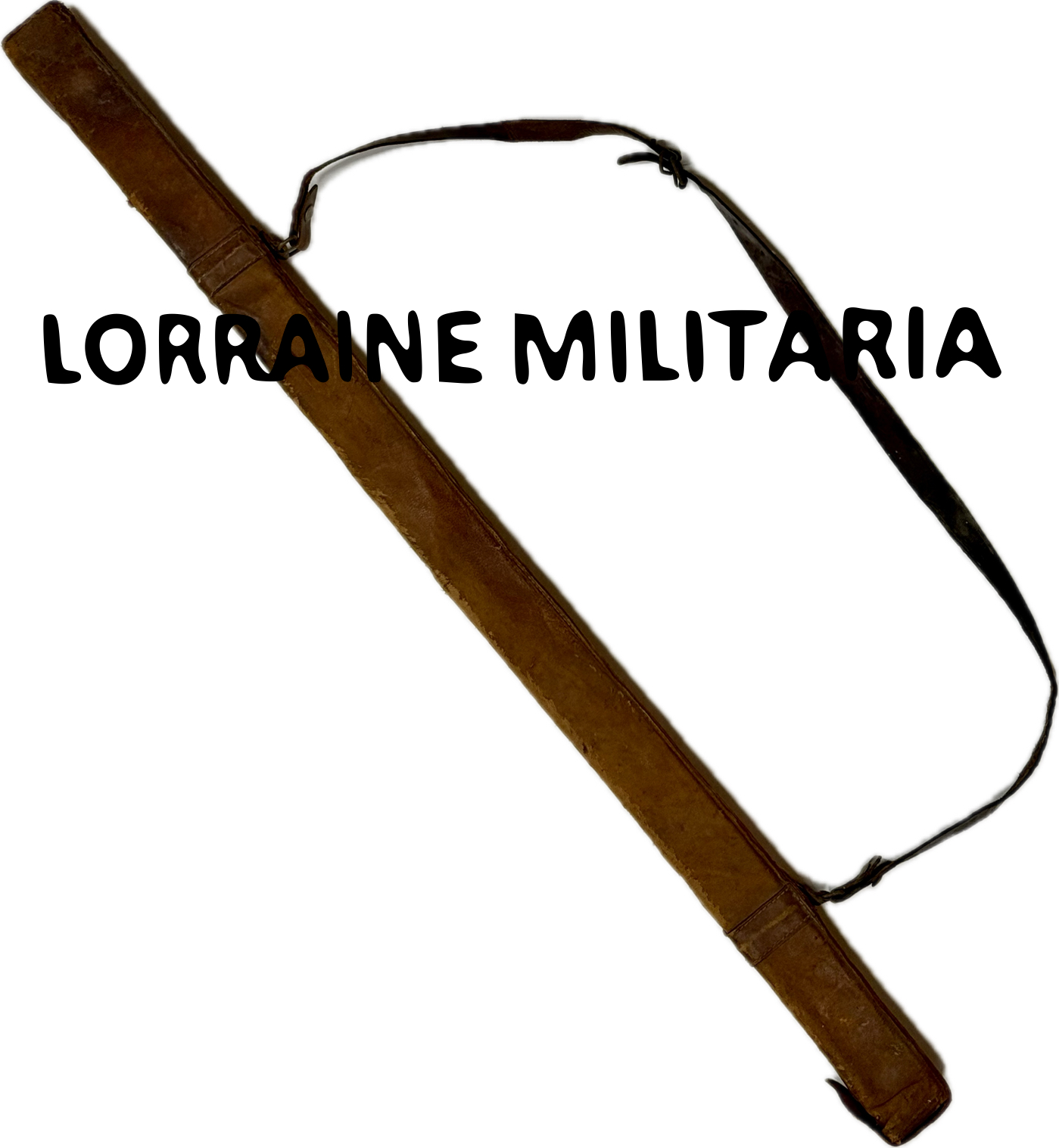 militaria : PERISCOPE DE TRANCHEE FRANÇAIS  MODELE BOIS AVEC HOUSSE CUIR DE TRANSPORT