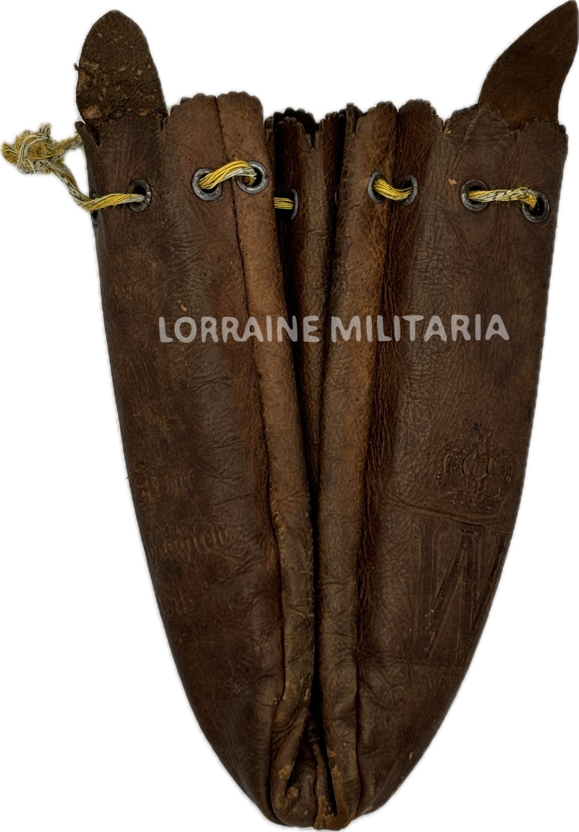 militaria : BLAGUE A TABAC OFFERTE NOEL 1915 PAR 5ème ARMEE