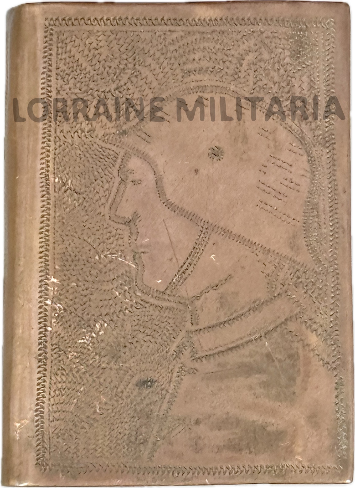 militaria : ETUI LAITON ARTISANAT PROTEGE BOITE ALLUMETTES ALLEMANDE SOLDAT ET CROIX DE FER