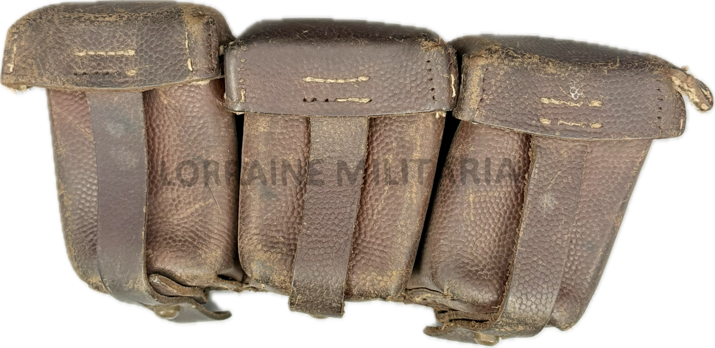 militaria : CARTOUCHIERE ALLEMANDE TROUPE INFANTERIE MLE 1909 BAVAROISE DU 1er IR