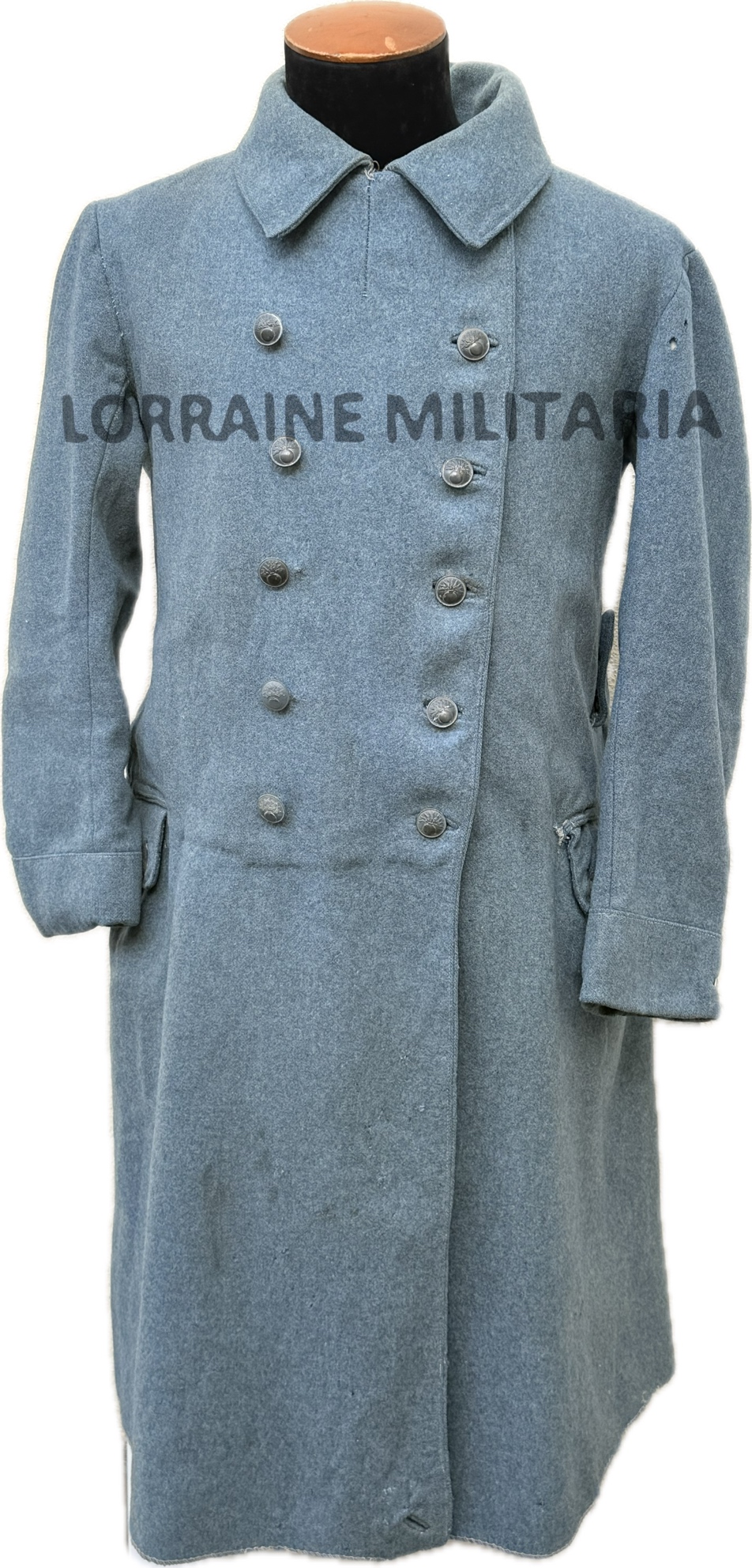 militaria : CAPOTE TROUPE INFANTERIE FRANÇAISE Mle 1915 DRAP BLEU HORIZON 1917