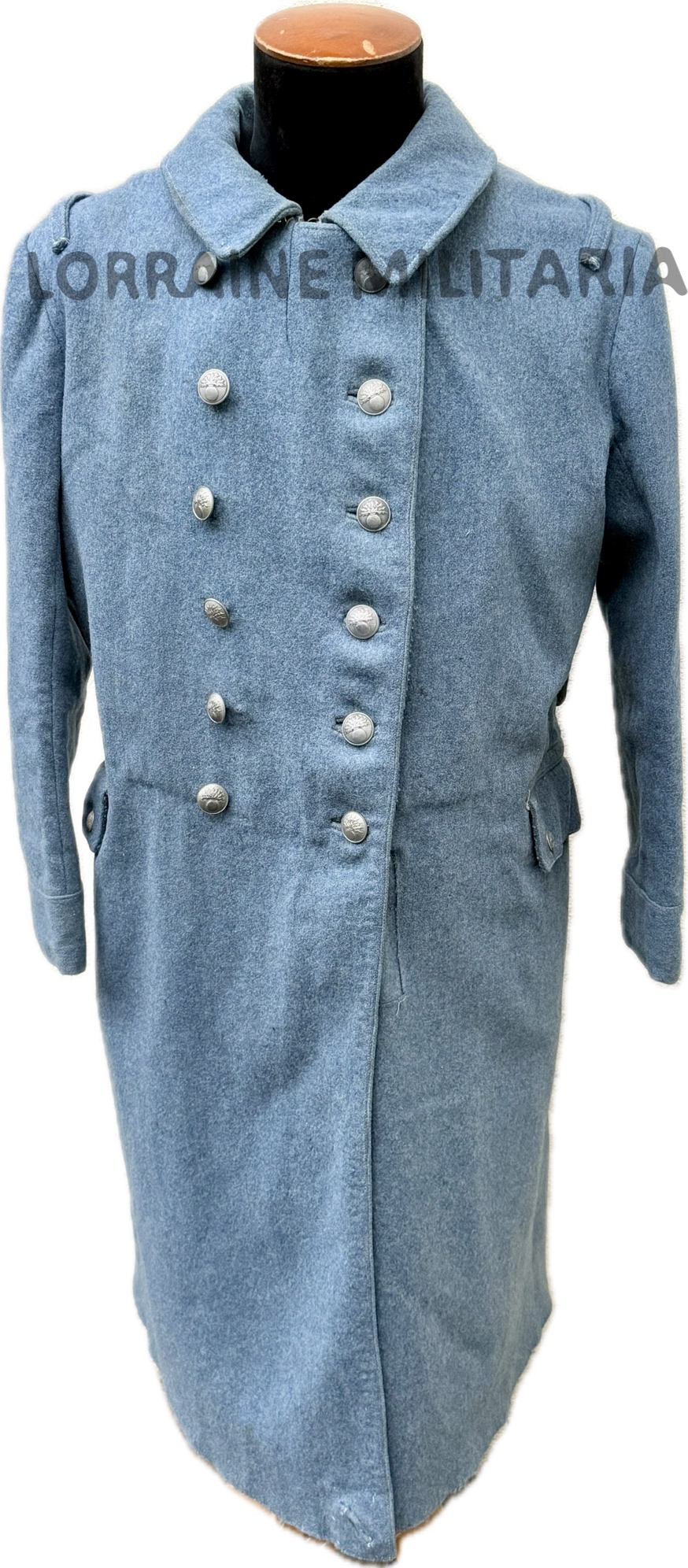 militaria : CAPOTE TROUPE INFANTERIE FRANÇAISE Mle 1915 DRAP BLEU HORIZON DATEE 1917